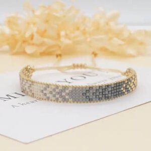 Pulsera Delgada Tonos Grises